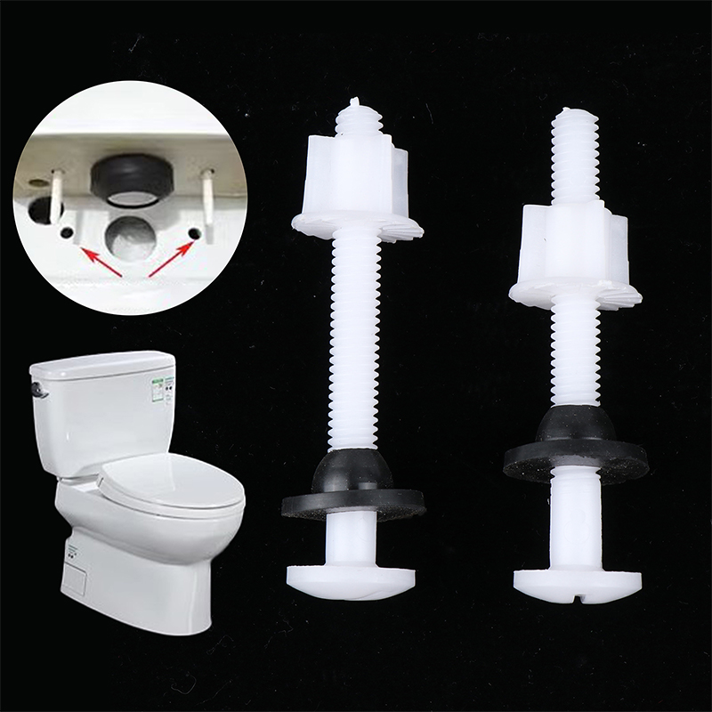 Home Bathroom Repair - 2-teiliges Reparaturschrauben für Toilettensitzscharniere aus Kunststoff