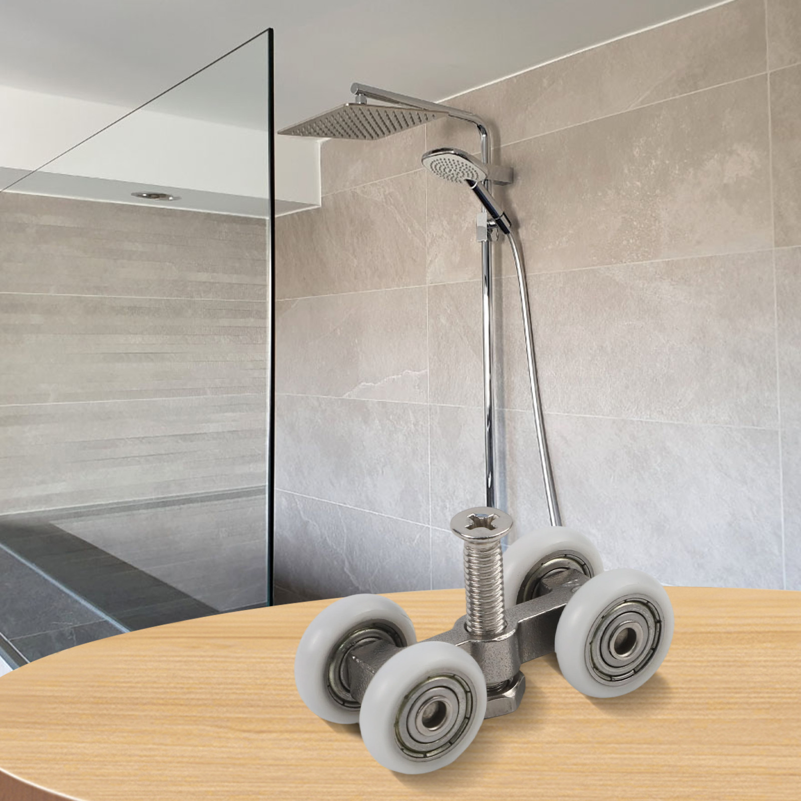 Home Hardware Bathroom Cabinets - Schiebetürrollen, Lasttragende Hängewellen, Duschglastürrollen, Badezimmerschrank-Laufrollen, Rollen,