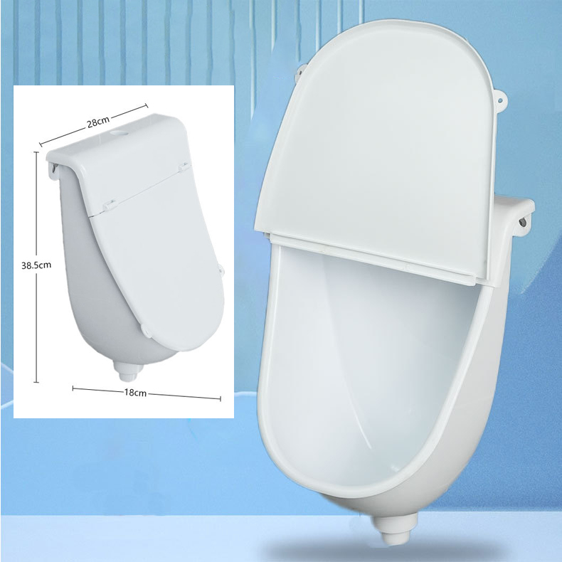 Home Bathroom Ware - Wandmontiertes Urinal mit Deckel und lochfreiem