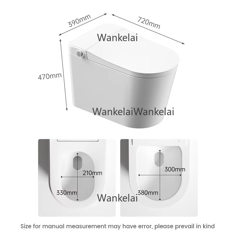 Home Bathroom Ware - Längliche Warmlufttrocknung, spritzwassergeschützt, vollautomatische Toilette, Badezimmer,