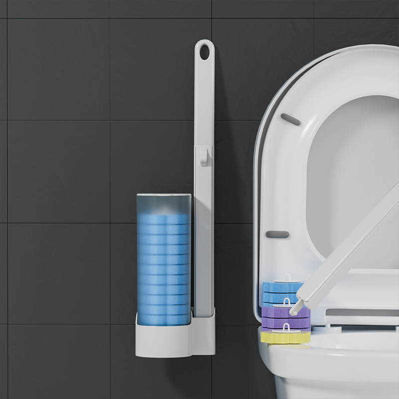 Home Bathroom Products - Einweg-Toilettenbürste zur Wandmontage, Reinigungswerkzeug für Badezimmer,