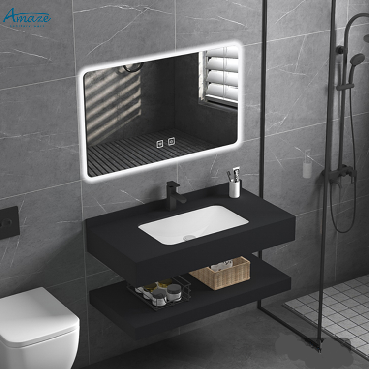 Home Bathroom Cabinets - Badezimmerschrank, robust, doppellagig, wandmontiert, Waschtischunterschrank, Waschbecken