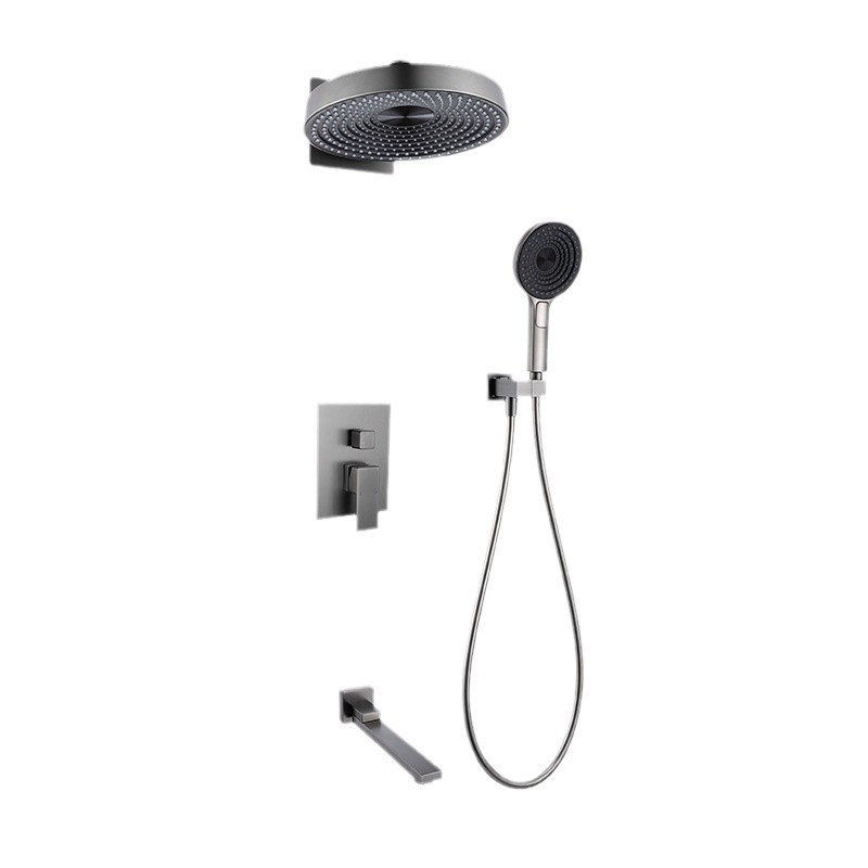 Shower Head Rain - Hochwertiges Einbau-Duschset Multifunktionale Regendusche Poliertes Messing