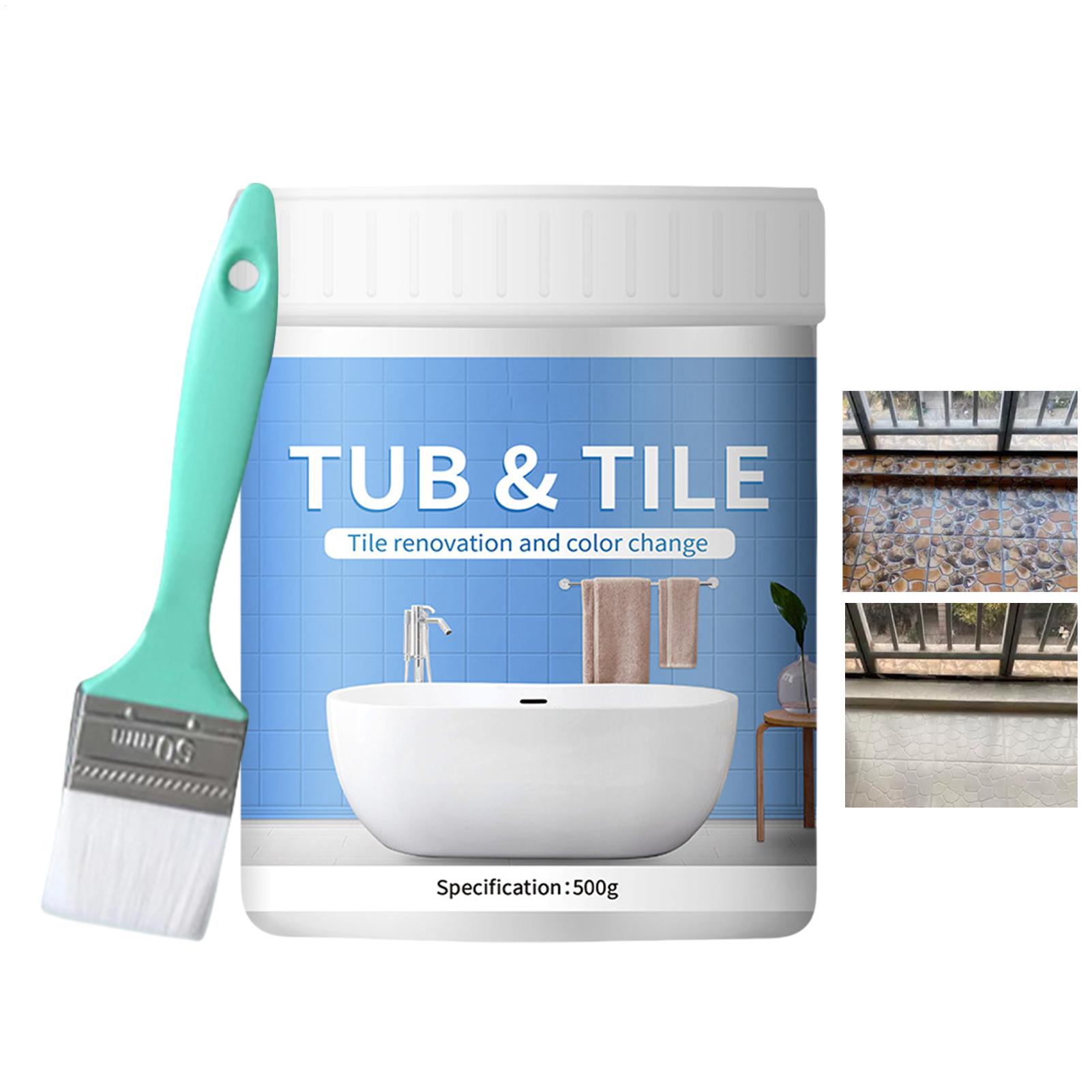 Home Bathroom Wall Tiles - Badezimmer-Fliesenfarben-Set, 500 g, wasserbasiertes, schnell trocknendes
