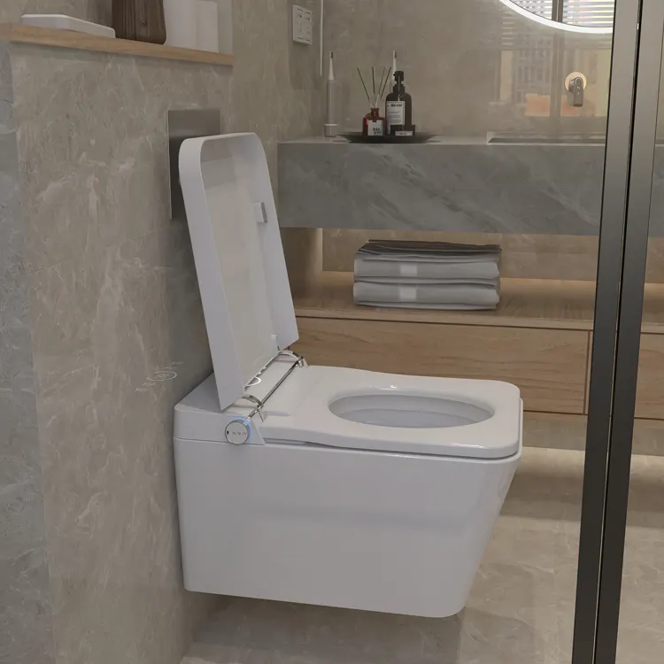 Home Bathroom Ware - Wandmontierte Smart-Toilette mit App-Steuerung, Intelligente WC-Anlage