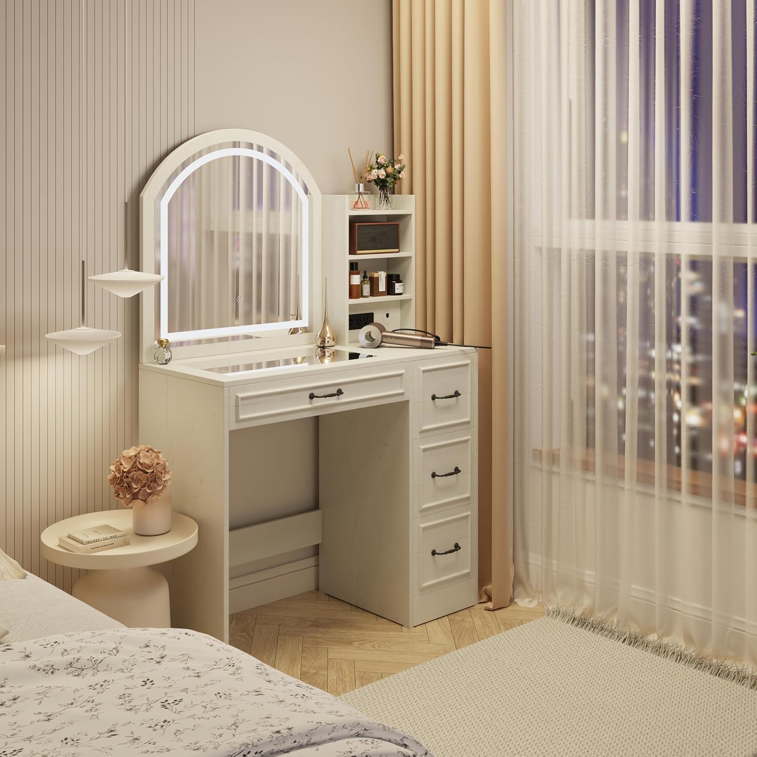 Moderner Schminktisch mit bele – Home Outlet Bathroom Bewertung und Preis