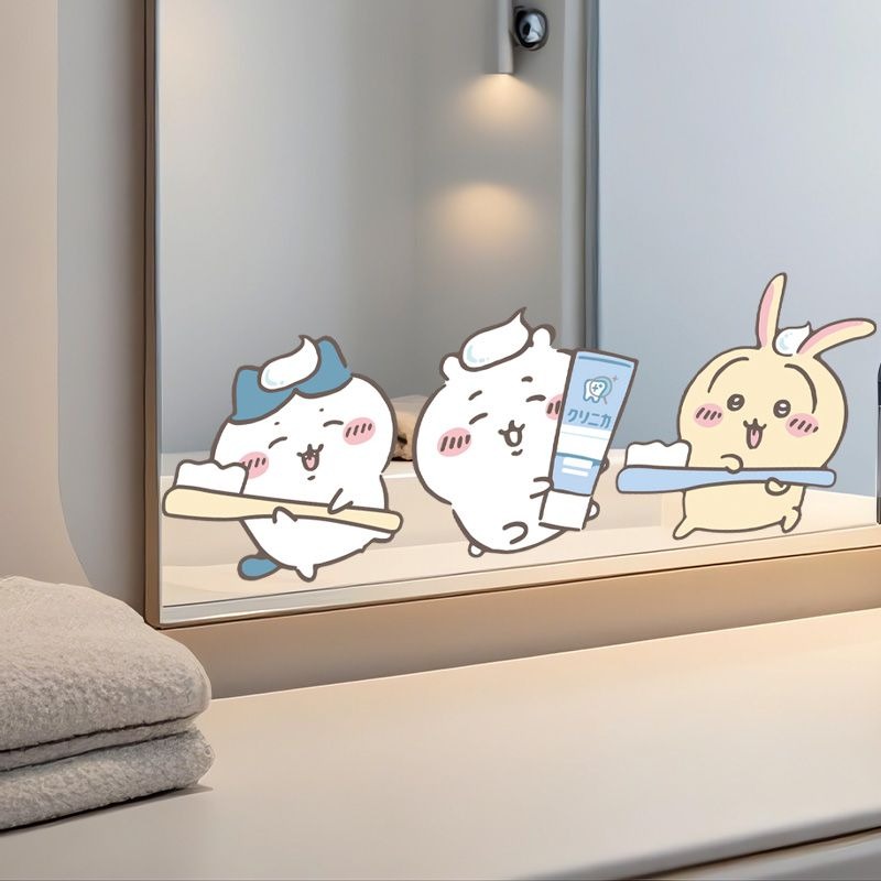 Heiße Chiikawa Spiegelaufklebe – Home Bathroom Products Bewertung und Preis