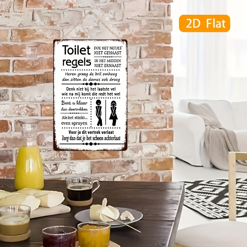 Lustiges holländisches Badezim – Home Bathroom Rules Bewertung und Preis