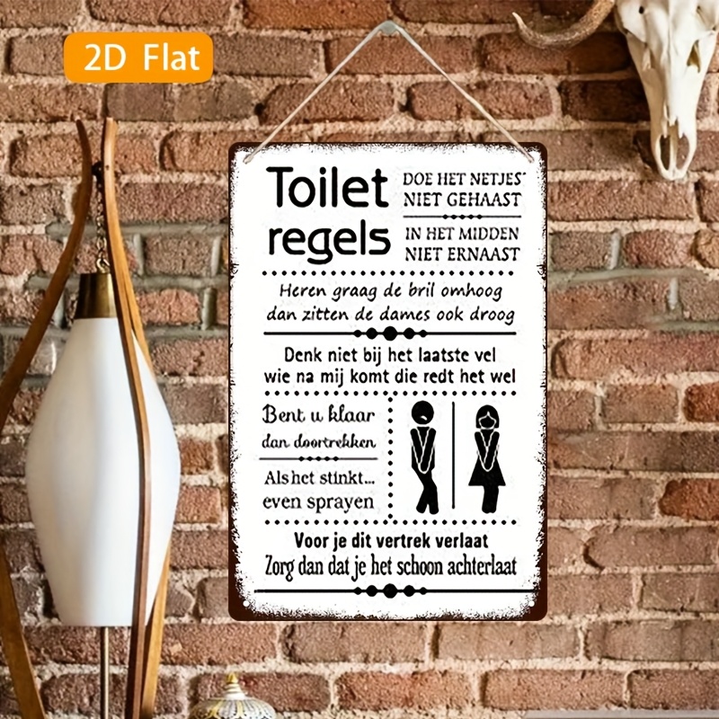 Lustiges holländisches Badezim – Home Bathroom Rules Bewertung und Preis