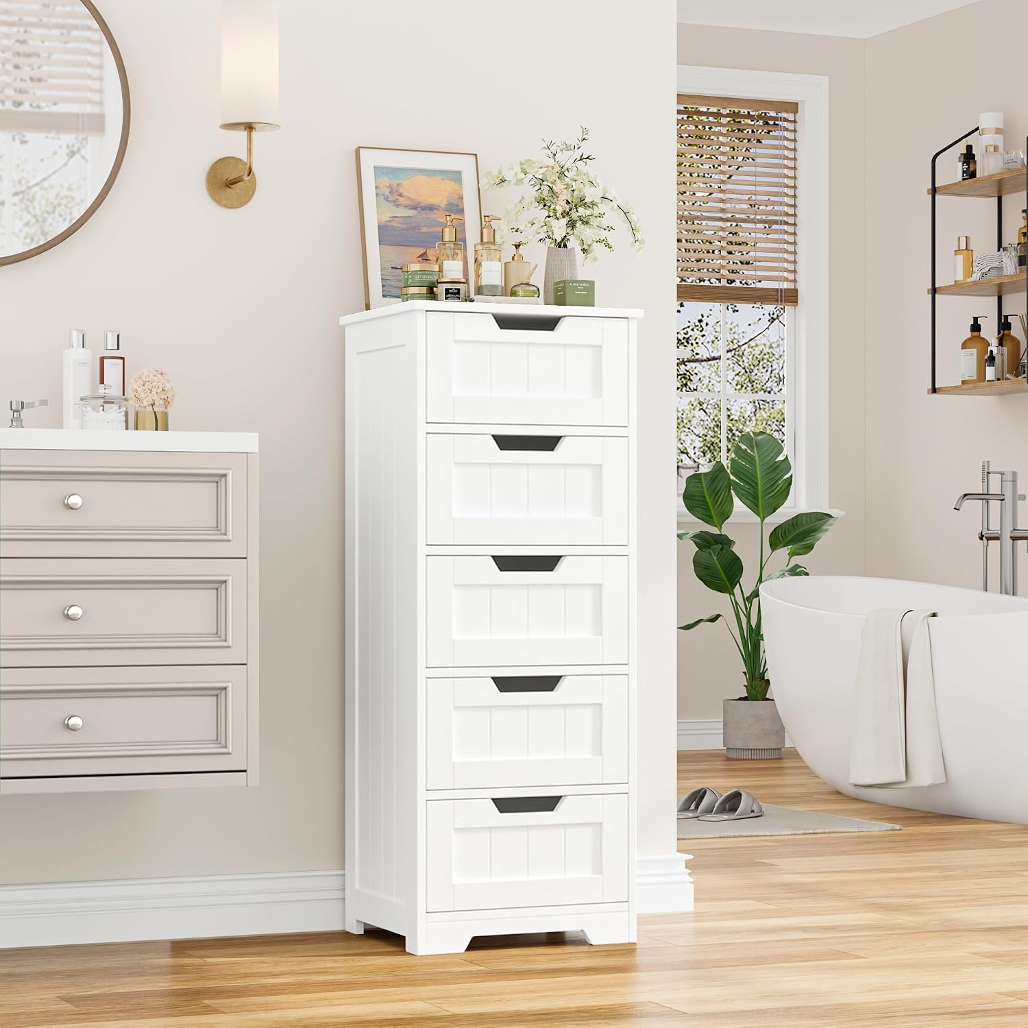 Freistehender Badezimmer-Aufbe – Home Bathroom Cabinets Bewertung und Preis