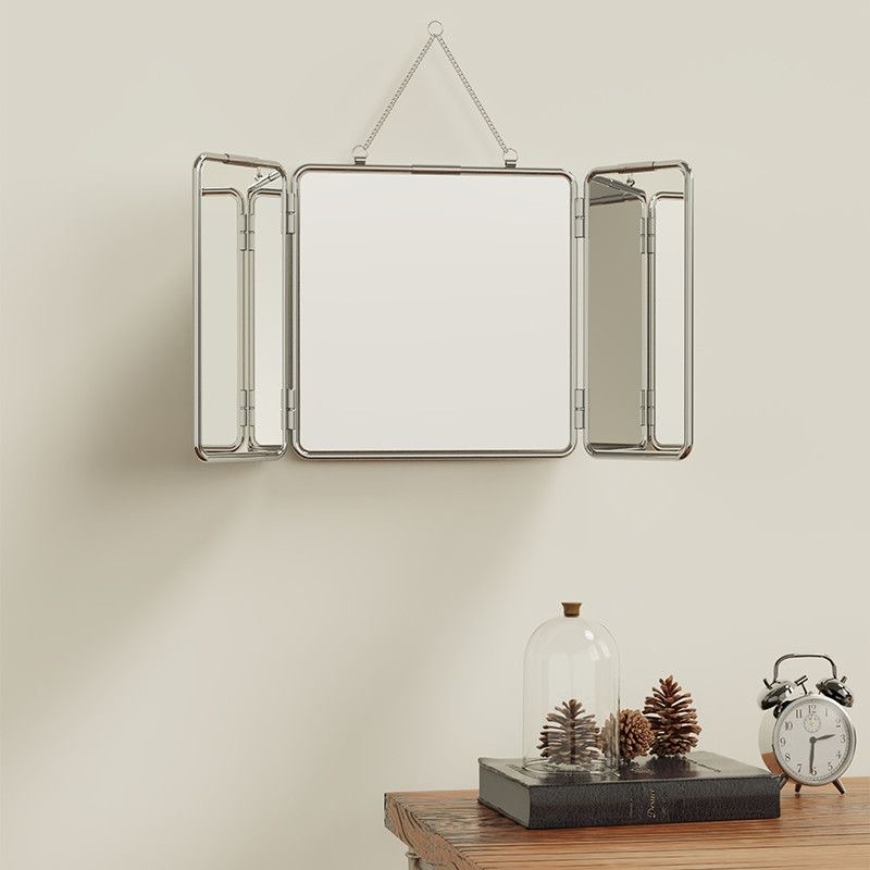 Ins Style Quadratischer dreifa – Home Bathroom Mirror Bewertung und Preis