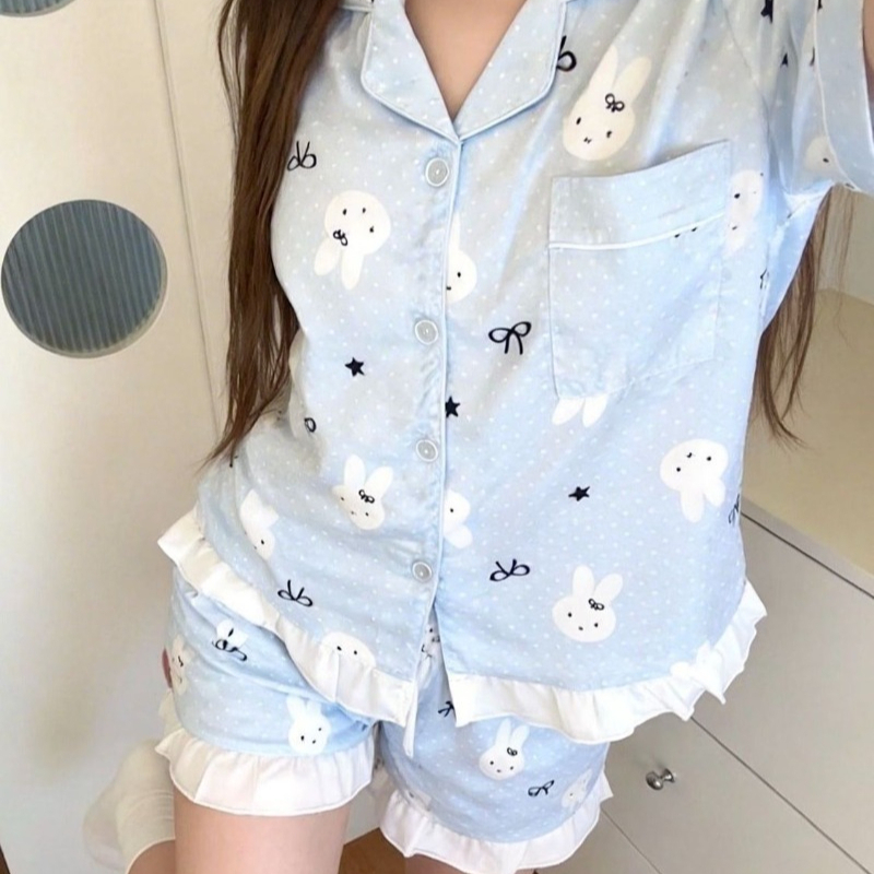 Kawaii Miffy Sommer-Pyjama aus – Home Goods Bathroom Sets Bewertung und Preis