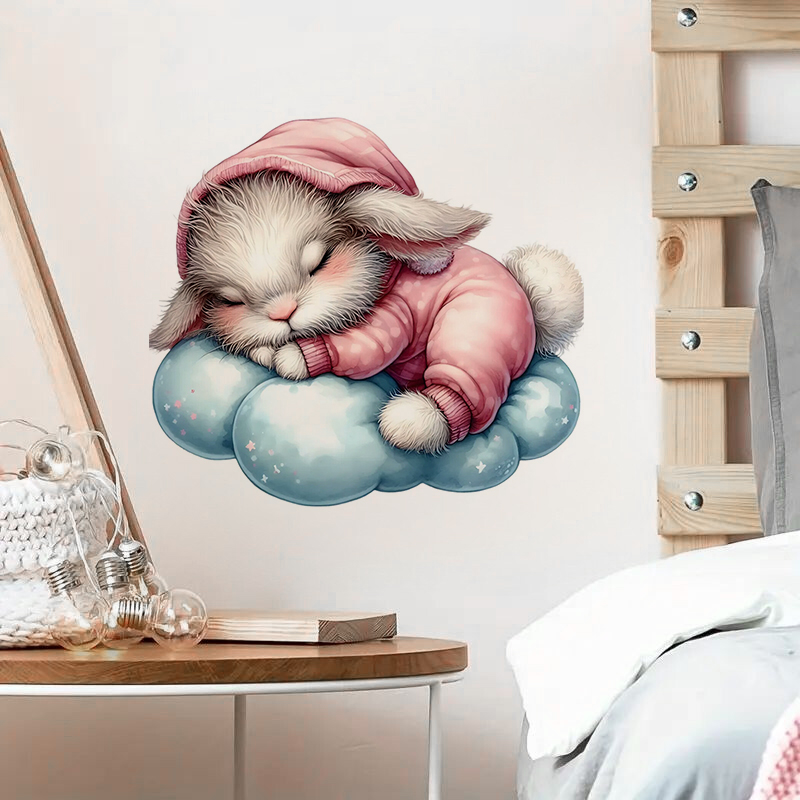 Niedlicher Sleepy Bunny-Aufkle – Home Bathroom Wall Tiles Bewertung und Preis