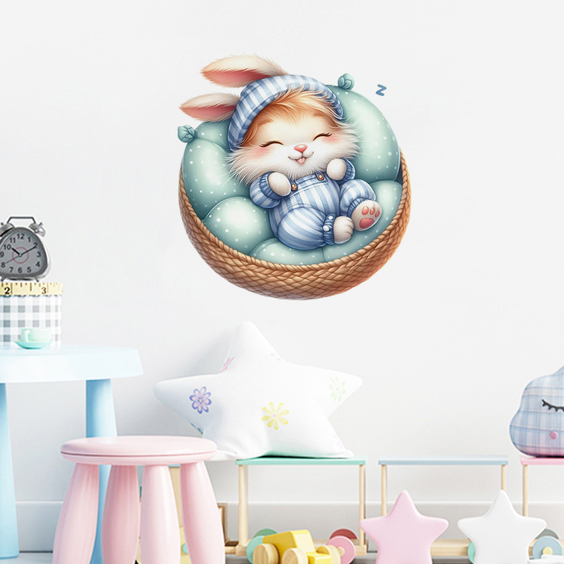 Niedlicher Sleepy Bunny-Aufkle – Home Bathroom Wall Tiles Bewertung und Preis