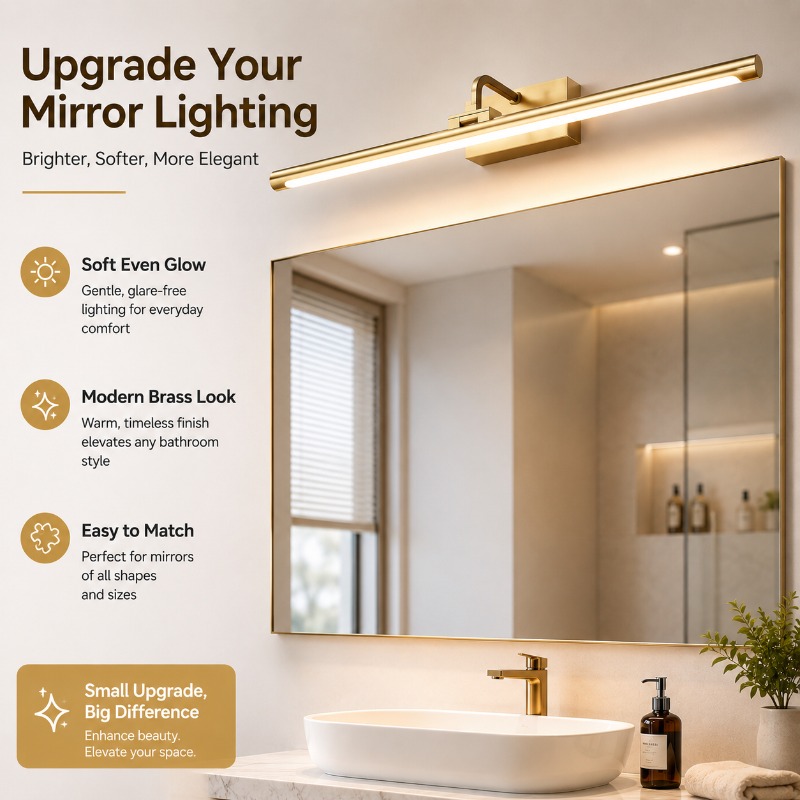 40cm 55cm 70cm Vintage LED-Spi – Home Bathroom Mirror Bewertung und Preis