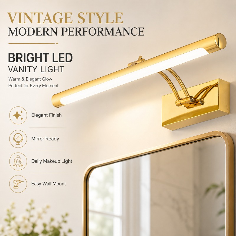 40cm 55cm 70cm Vintage LED-Spi – Home Bathroom Mirror Bewertung und Preis