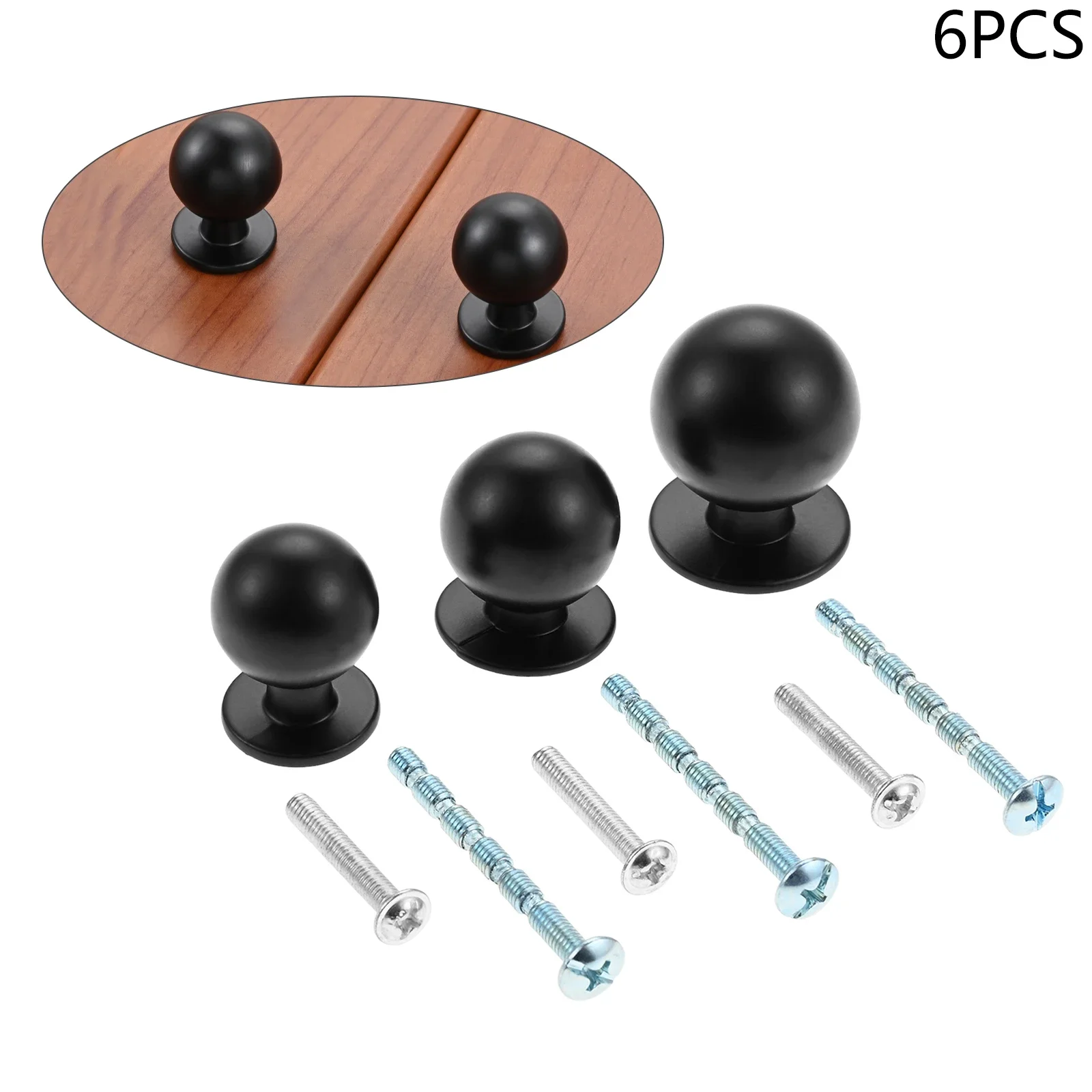 6 Stück schwarze moderne Schra – Home Hardware Bathroom Cabinets Bewertung und Preis