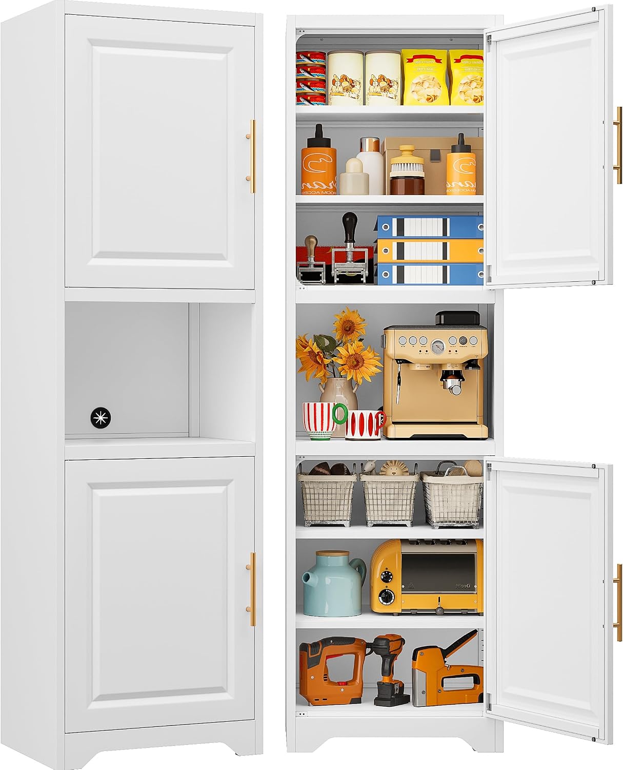 67 Zoll hoher, schmaler Aufbew – Home Bathroom Cabinets Bewertung und Preis