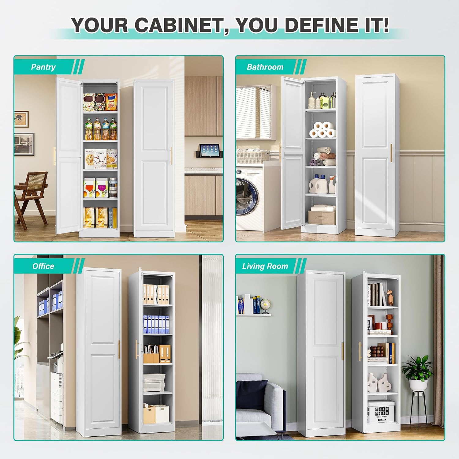 Hoher, schmaler Aufbewahrungss – Home Bathroom Cabinets Bewertung und Preis