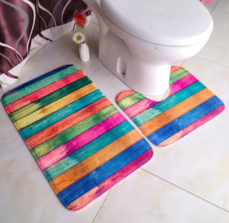 Badezimmer-Teppich, Bodenmatte – Home Bathroom With Two Toilets Bewertung und Preis