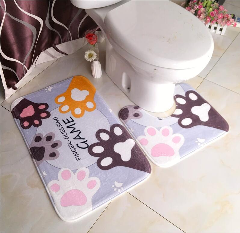Badezimmer-Teppich, Bodenmatte – Home Bathroom With Two Toilets Bewertung und Preis