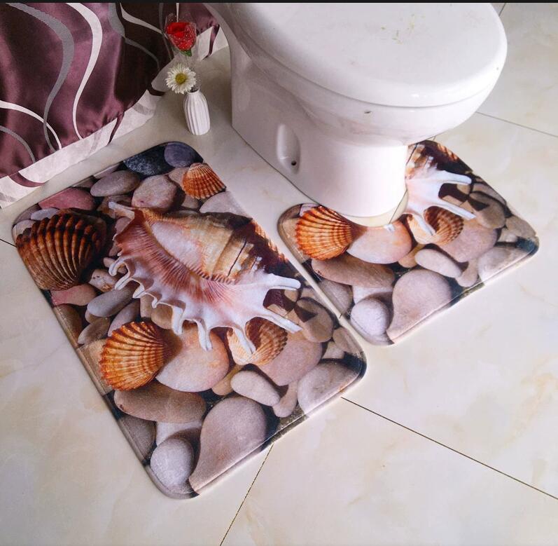 Badezimmer-Teppich, Bodenmatte – Home Bathroom With Two Toilets Bewertung und Preis
