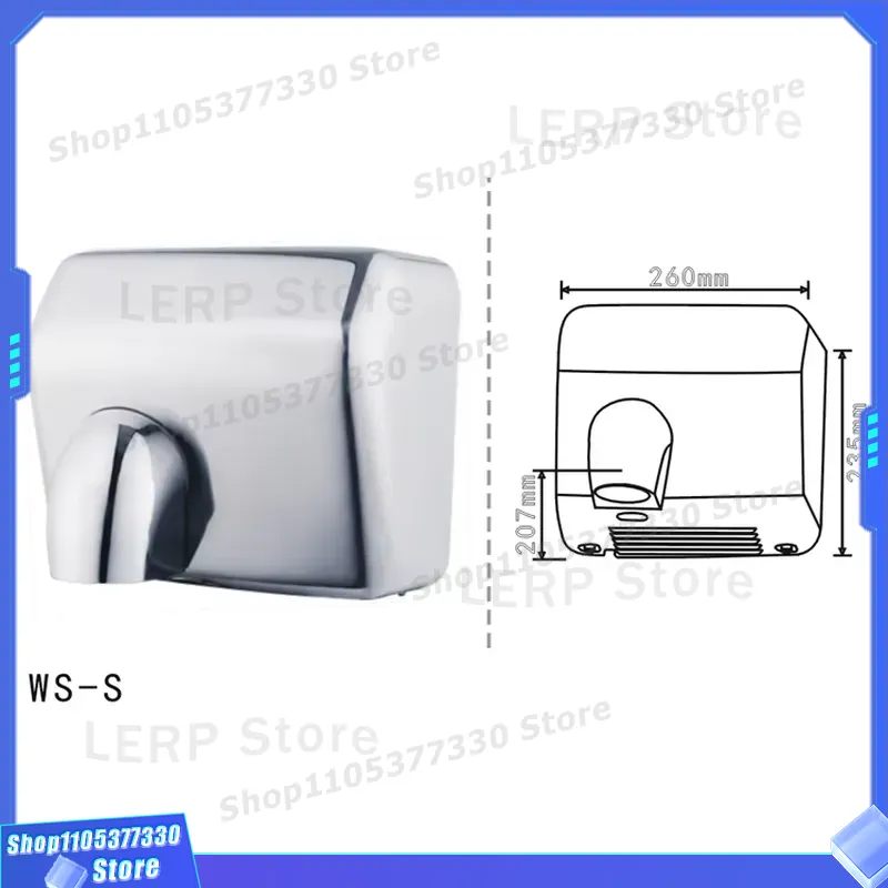 304 Edelstahl Elektrischer Hän – Home Bathroom Hand Dryer Bewertung und Preis
