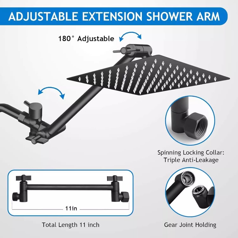 Edelstahl Regenduschkopf-Set m – Shower Head Rain Bewertung und Preis