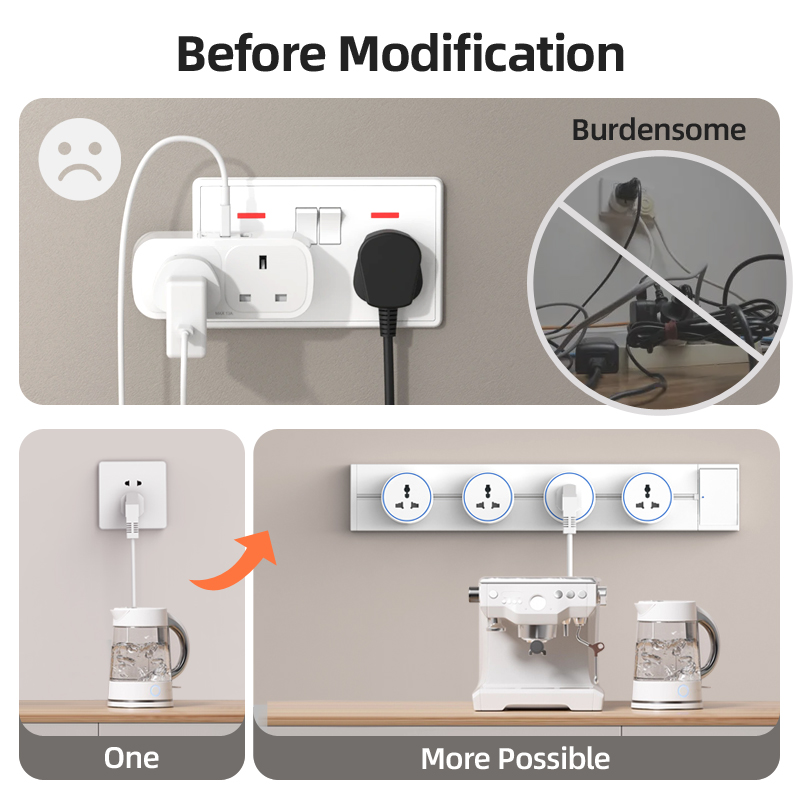 Schienensteckdose EU UK FR Kor – Home Outlet Bathroom Bewertung und Preis