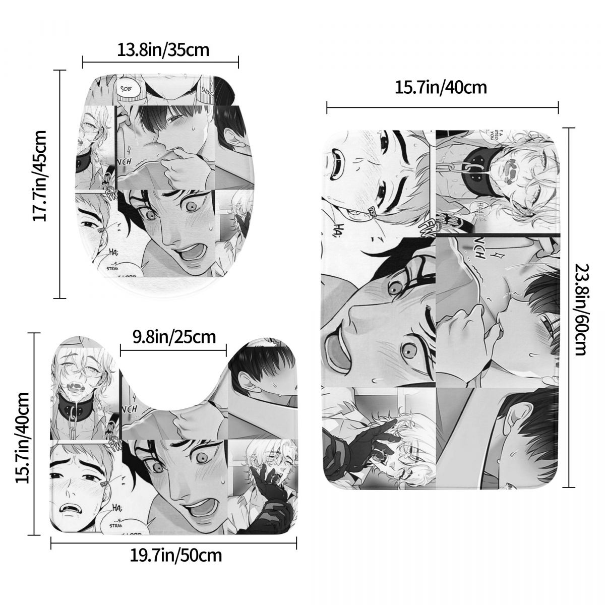The Good Yaoi Boys 3-teiliges  – Home Goods Bathroom Sets Bewertung und Preis
