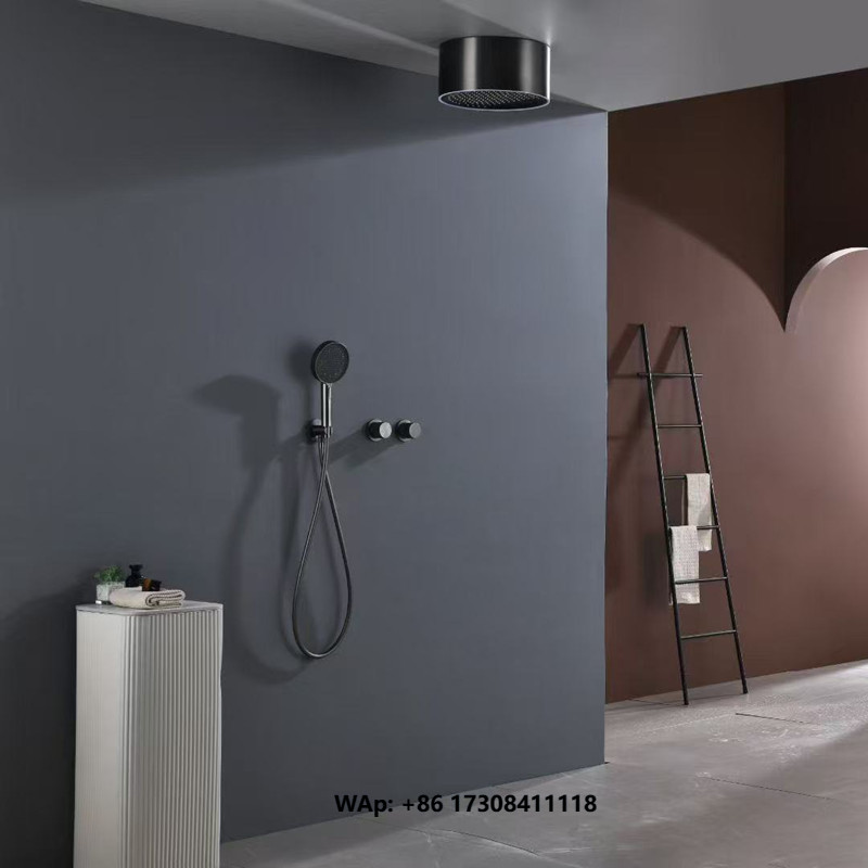 Mattschwarzes LED-Licht-Duschs – Shower Head Rain Bewertung und Preis