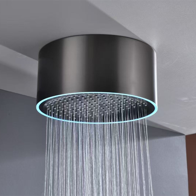Mattschwarzes LED-Licht-Duschs – Shower Head Rain Bewertung und Preis