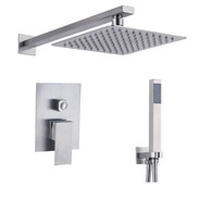 Mattschwarzes LED-Licht-Duschs – Shower Head Rain Bewertung und Preis